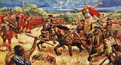 Boadicea a szekerén alkotó: C.L. Doughty