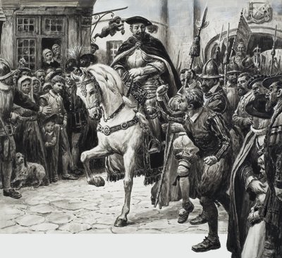 John Dudley, Northumberland hercege (gouache, papír) alkotó: C.L. Doughty