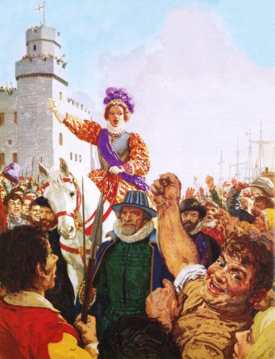 I. Erzsébet királynő Armada-beszéde alkotó: C.L. Doughty