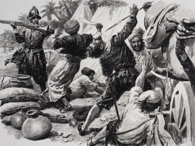 Spanyolok harcolnak az arabok ellen alkotó: C.L. Doughty
