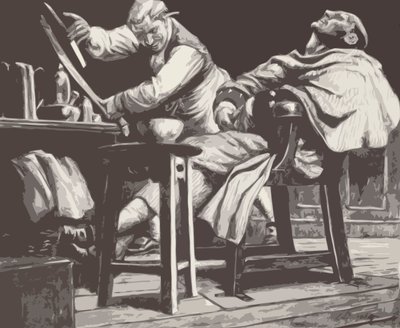 Sweeney Todd (litográfia) alkotó: C.L. Doughty