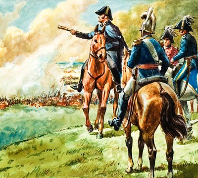 Wellington hercege a waterlooi csatában alkotó: C.L. Doughty