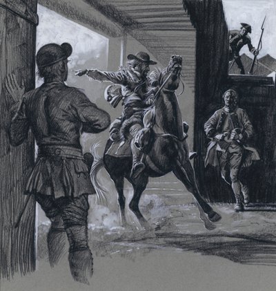 Az erőd (gouache, papír) alkotó: C.L. Doughty