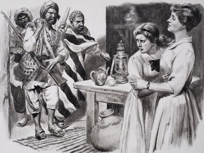 A pesavári hősnő (gouache, papír) alkotó: C.L. Doughty