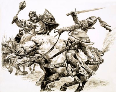 The King Without a Kingdom, Robert the Bruce (gouache, papír) alkotó: C.L. Doughty