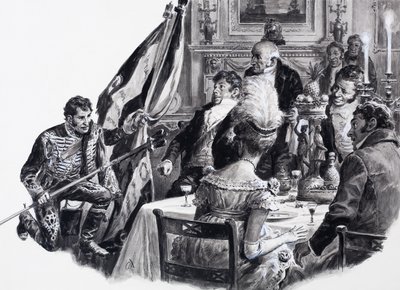 IV. György szomorú és sajnálatos uralkodása, a "Királyok színpompája" című könyvből. alkotó: C.L. Doughty