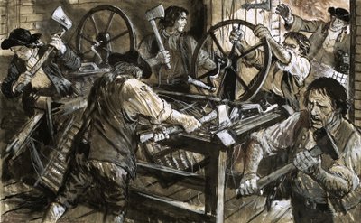 A munkások a gépeken vezetik le dühüket alkotó: C.L. Doughty