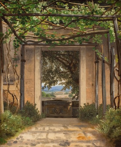 Pergola, Olaszország alkotó: Christoffer Wilhelm Eckersberg