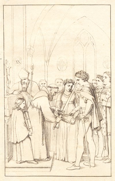 Axel és Valborg. 3. felvonás alkotó: Christoffer Wilhelm Eckersberg