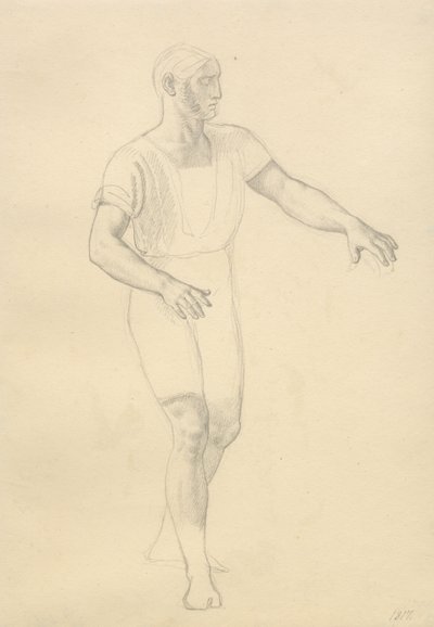 Balder halála – tanulmány Hødur számára. alkotó: Christoffer Wilhelm Eckersberg