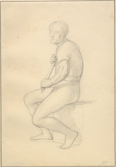 Balder halála – tanulmány Thornak. alkotó: Christoffer Wilhelm Eckersberg