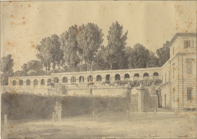 A Casino del Muro Torto és a Villa Borghese rendelkezik, Rom alkotó: Christoffer Wilhelm Eckersberg