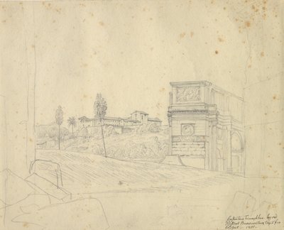 Constantins Triumfbue. alkotó: Christoffer Wilhelm Eckersberg