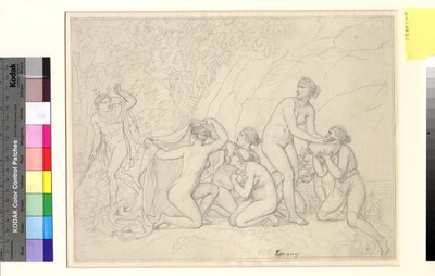 Diana és Actaeon. alkotó: Christoffer Wilhelm Eckersberg