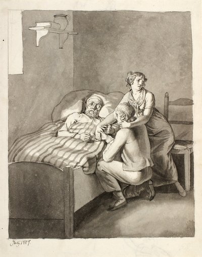 Egy haldokló apa egyesít egy fiatal párt alkotó: Christoffer Wilhelm Eckersberg