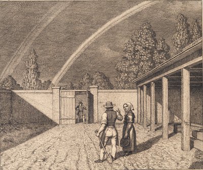 Dupla szivárvány. Illusztráció: "Lineáris perspektíva", V. tábla alkotó: Christoffer Wilhelm Eckersberg