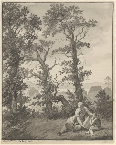 Skjoldnæsholm környékéről alkotó: Christoffer Wilhelm Eckersberg
