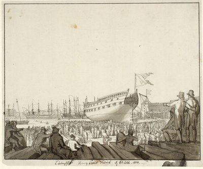 A Prins Christian Frederik vonalhajó zátonyra fut alkotó: Christoffer Wilhelm Eckersberg
