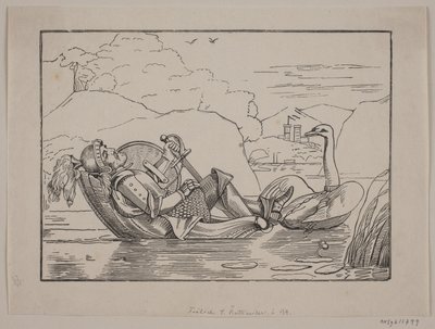 Kullen telek, a Mølle Leje melletti tó felől nézve. alkotó: Christoffer Wilhelm Eckersberg
