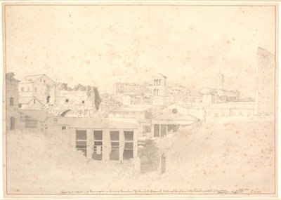 Telek a Cloaca Maximában alkotó: Christoffer Wilhelm Eckersberg