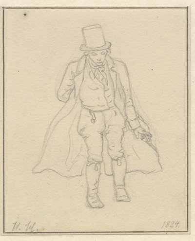 Hans Hansen portréfestő, egész alak alkotó: Christoffer Wilhelm Eckersberg