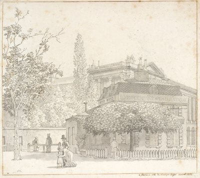 A Ledoyen étterem a párizsi Champs-Élysées melletti Place de la Concorde eladja alkotó: Christoffer Wilhelm Eckersberg