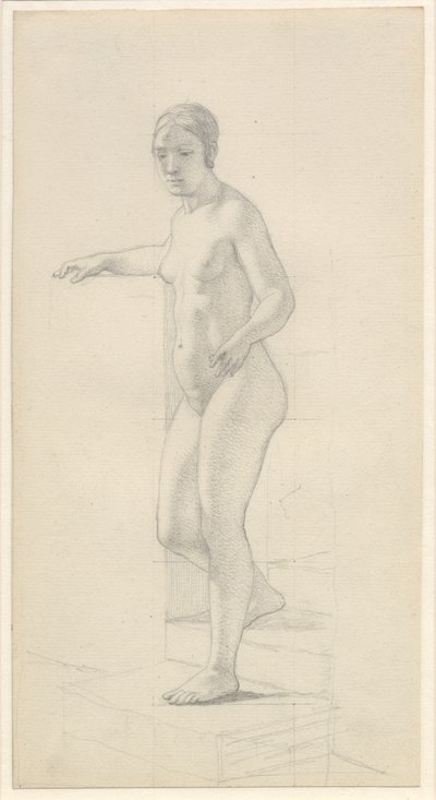 Álló női modell alkotó: Christoffer Wilhelm Eckersberg
