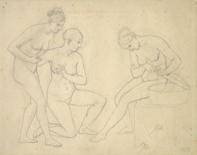 Cekrop lányai képének tervezete. alkotó: Christoffer Wilhelm Eckersberg