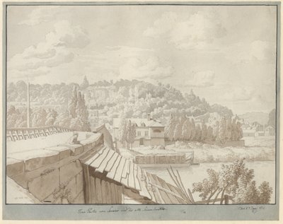 Kilátás Sevres-ből a régi Szajna-hídra, a háttérben a Saint Cloud parkkal alkotó: Christoffer Wilhelm Eckersberg
