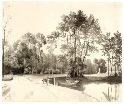 Kilátás a Sanderumgaard kertre alkotó: Christoffer Wilhelm Eckersberg