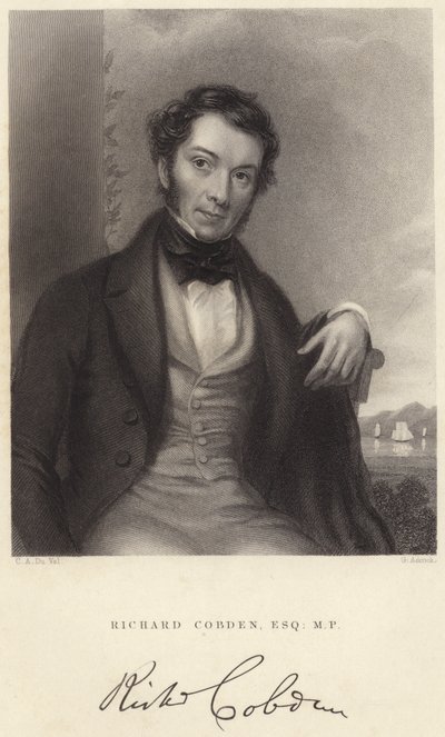 Richard Cobden, Esquire, M P (metszet) alkotó: C. A. du Val and Co.