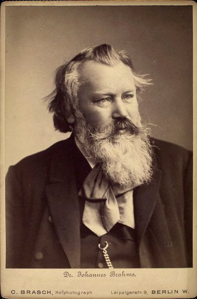 Johannes Brahms német zeneszerző és zongoraművész, 1889 alkotó: C Brasch