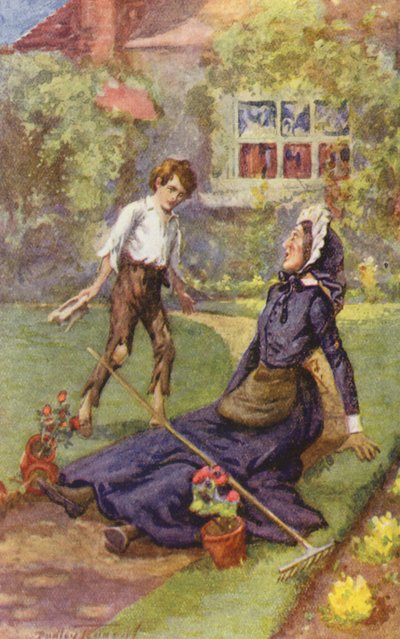 Illusztráció Charles Dickens David Copperfield című művéhez (színes litográfia) alkotó: C. Dudley (after) Tennant
