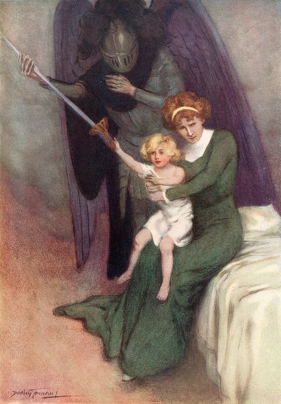 Nő és háború (színes litó) alkotó: C. Dudley (after) Tennant