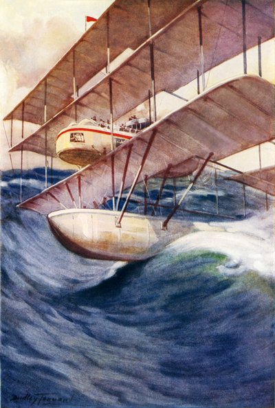 A jövő légterelője (színes litho) alkotó: C. Dudley Tennant