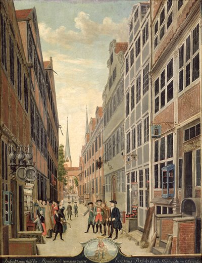 Brandstweite Hamburgban, 1775 alkotó: C. F. Feldt