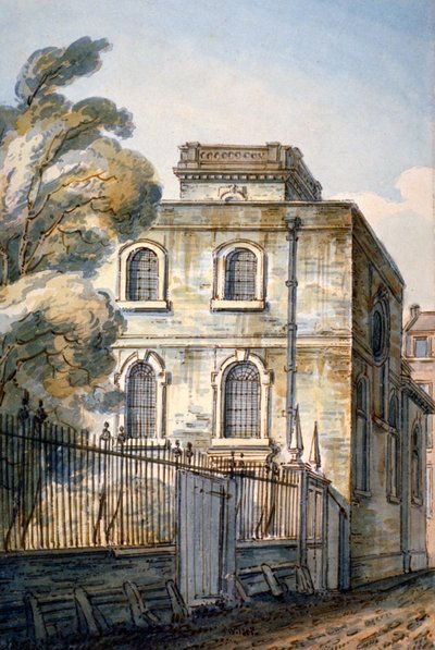 Mindenszentek temploma, Upper Thames Street, London, 1813 alkotó: C John M Whichelo