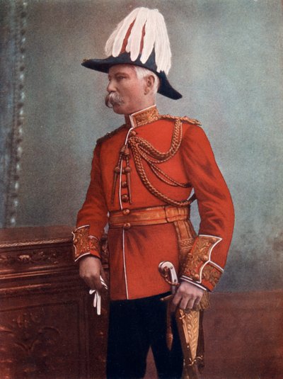GH Marshall vezérőrnagy, Királyi Tüzérség Parancsnoksága, Dél-Afrikai Field Force, 1902. alkotó: C Knight