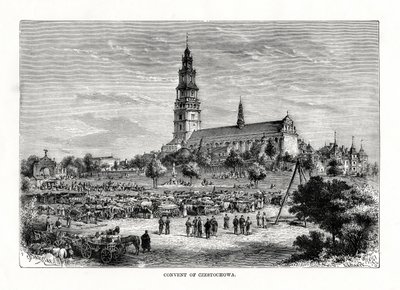 Czestochowa-i kolostor, Lengyelország, 1879 alkotó: C. Laplante
