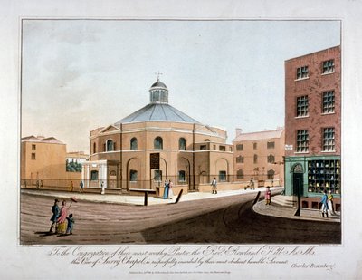 Surrey Chapel, Blackfriars Road, Southwark, London, 1816 alkotó: C Rosenberg