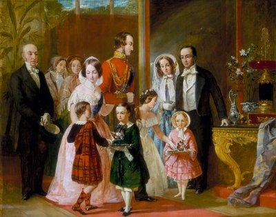 „Thomas Younghusband és családja találkozik Viktória királynővel és családjával a Crystal Palace-ban”, 1854. alkotó: C Wells
