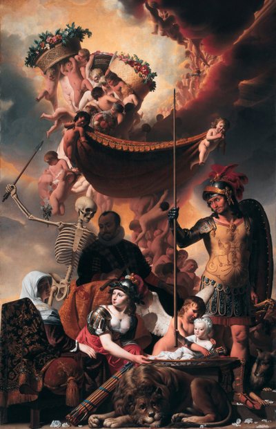 Allegória Frederick Henry of Orange-Nassau születésének allegóriája alkotó: Caesar van Everdingen