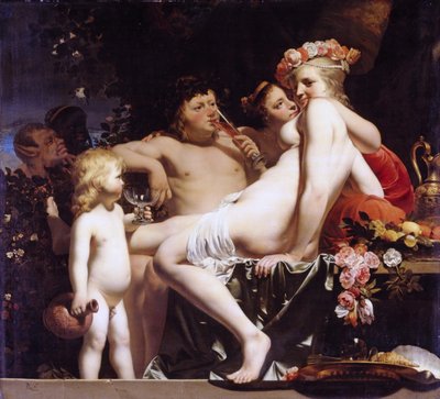 Németül: Bacchus és Ariadné a Naxoson Bacchus és Ariadné alkotó: Caesar van Everdingen