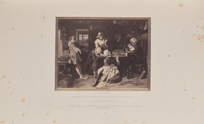 Mózes visszatérése a vásárból, írta D. Maclise, R.A. alkotó: Caldesi and Montecchi