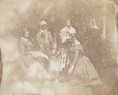 34. Művészi csoportok különböző pózokban, kb. 1845. alkotó: Calvert Jones