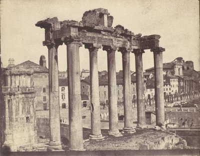 Concord temploma, Róma, 1850-es évek. alkotó: Calvert Jones