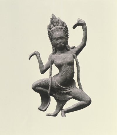 Egy Táncoló Apsaras, részlet egy frízből, 12. század vége - 13. század eleje (kő) (155540-es részlet) alkotó: Cambodian Cambodian