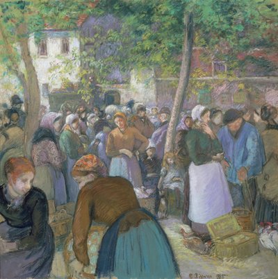 Baromfipiac Gisorson alkotó: Camille Jacob Pissarro