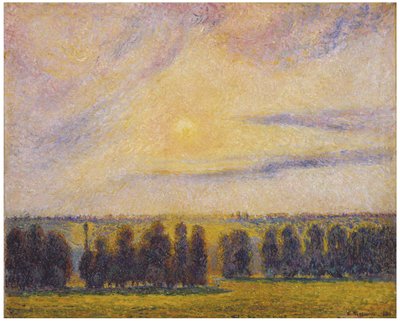 Naplemente Eragnyban alkotó: Camille Jacob Pissarro