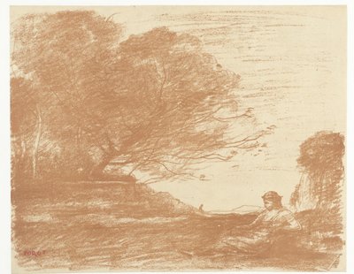 Sappho tájban Sappho alkotó: Camille Corot